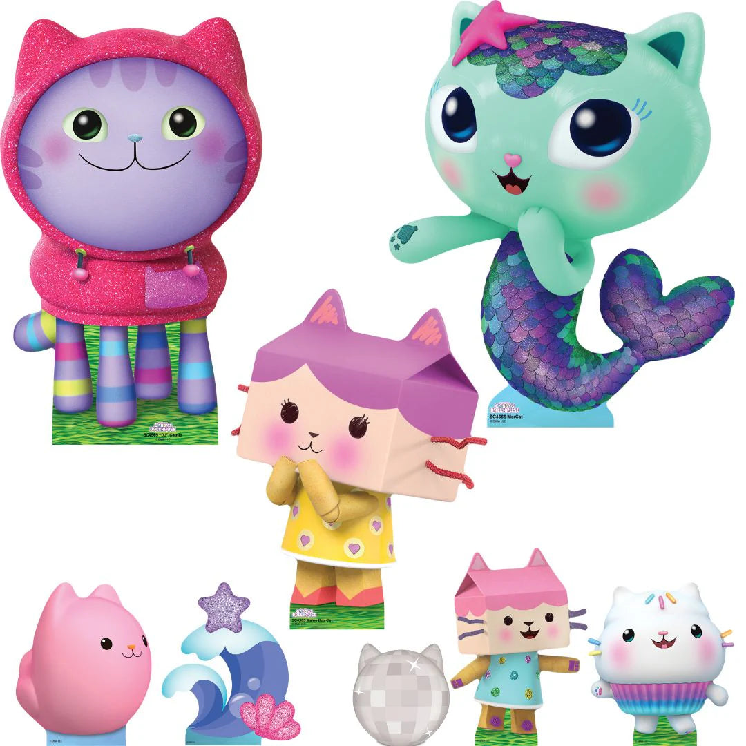 DJ Catnip, Baby Box, MerCat Cardboard Cutout Multi Pack Bundle 48cm - Anilas UK