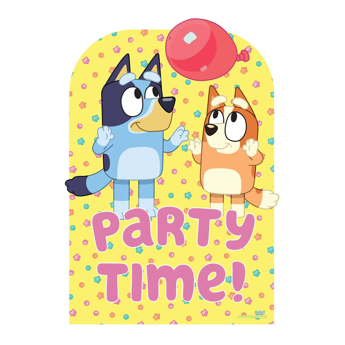 Bluey Bingo Balloon Play Party Cardboard Cut Out 69cm - Anilas UK
