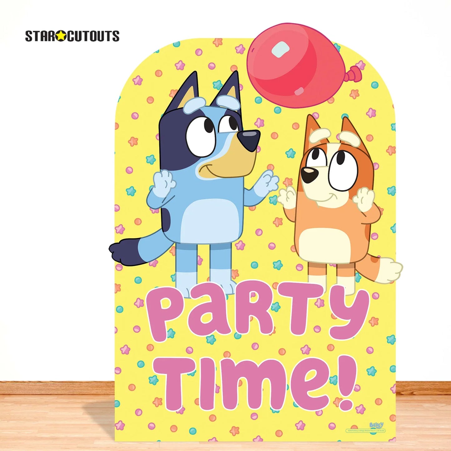 Bluey Bingo Balloon Play Party Cardboard Cut Out 69cm - Anilas UK