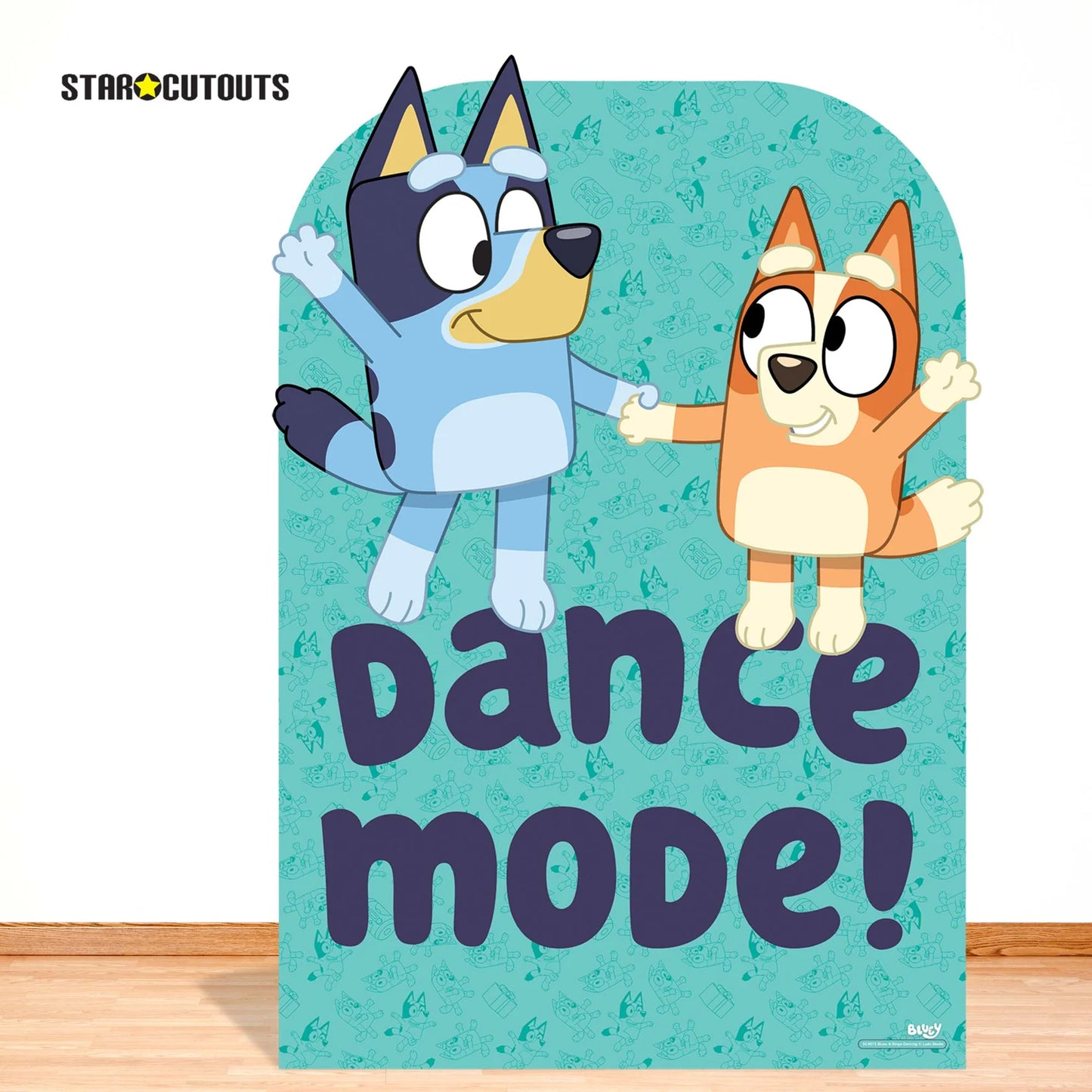Bluey and Bingo Dancing Child Sized Backdrop Cardboard Cut Out 134cm - Anilas UK