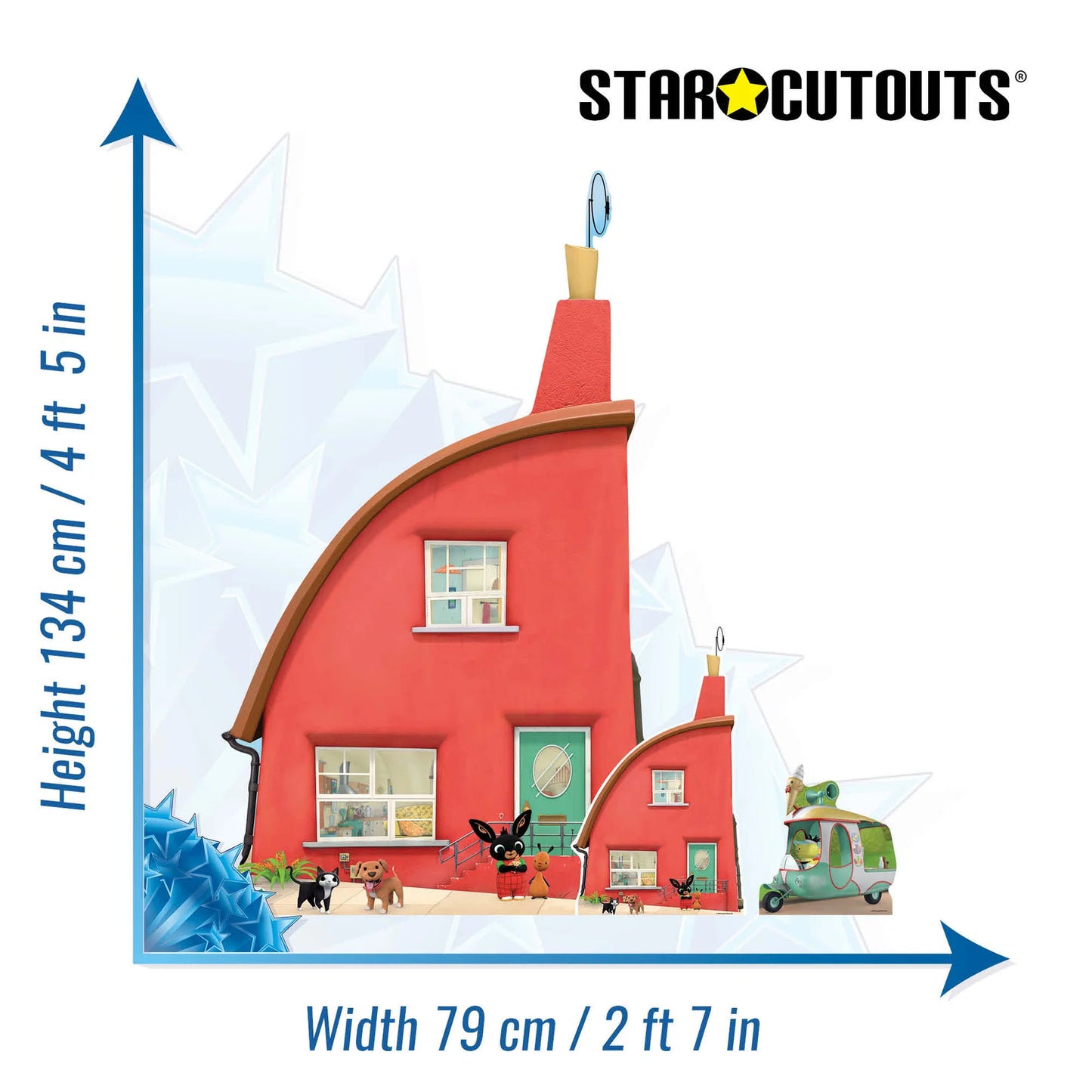 Bing House Cardboard Cut Out Height 134cm