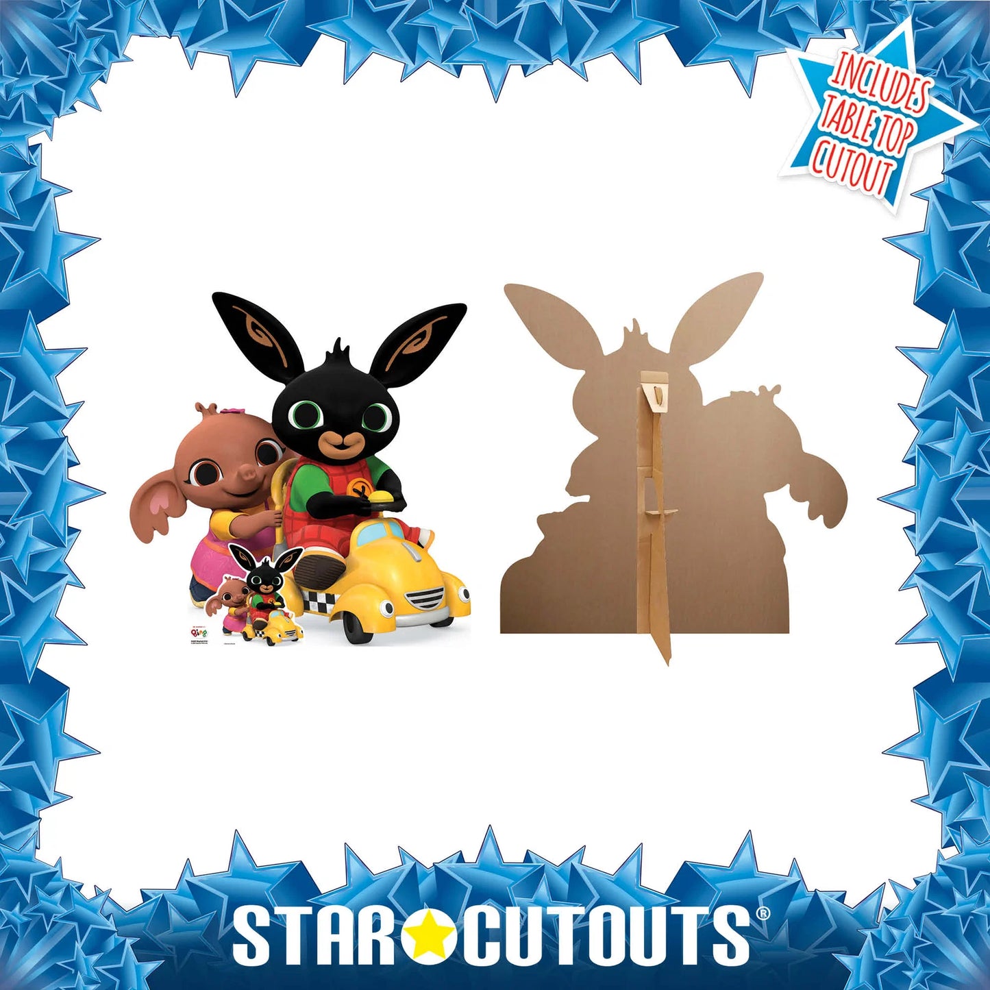 Bing Bunny & Sula In Car Cardboard Cut Out Height 96cm