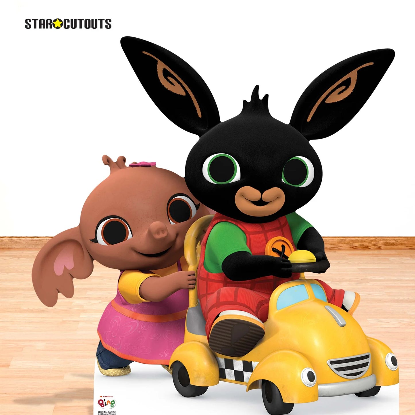 Bing Bunny & Sula In Car Cardboard Cut Out Height 96cm