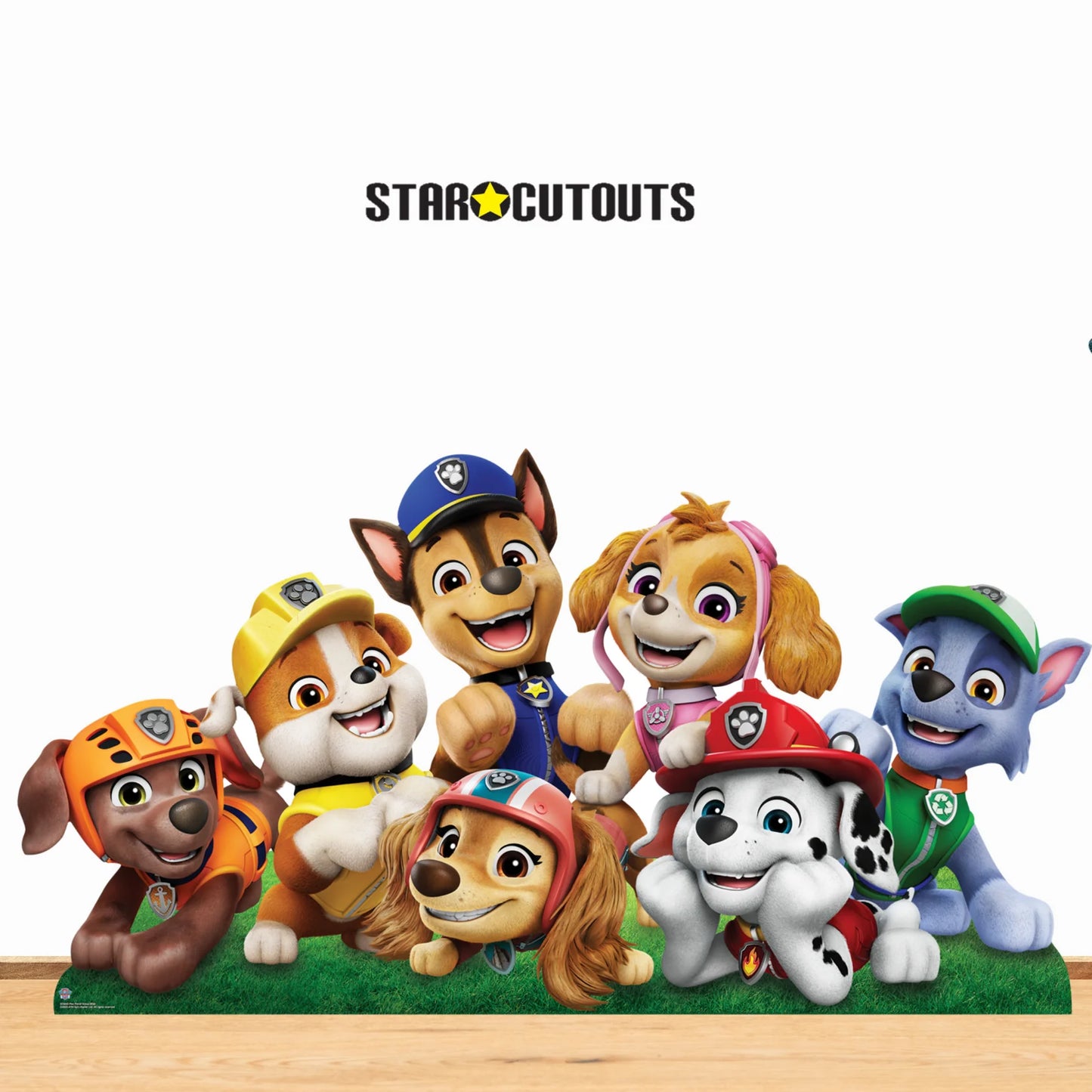 Paw Patrol Group Shot Wide Cardboard Cut Out Height 94cm