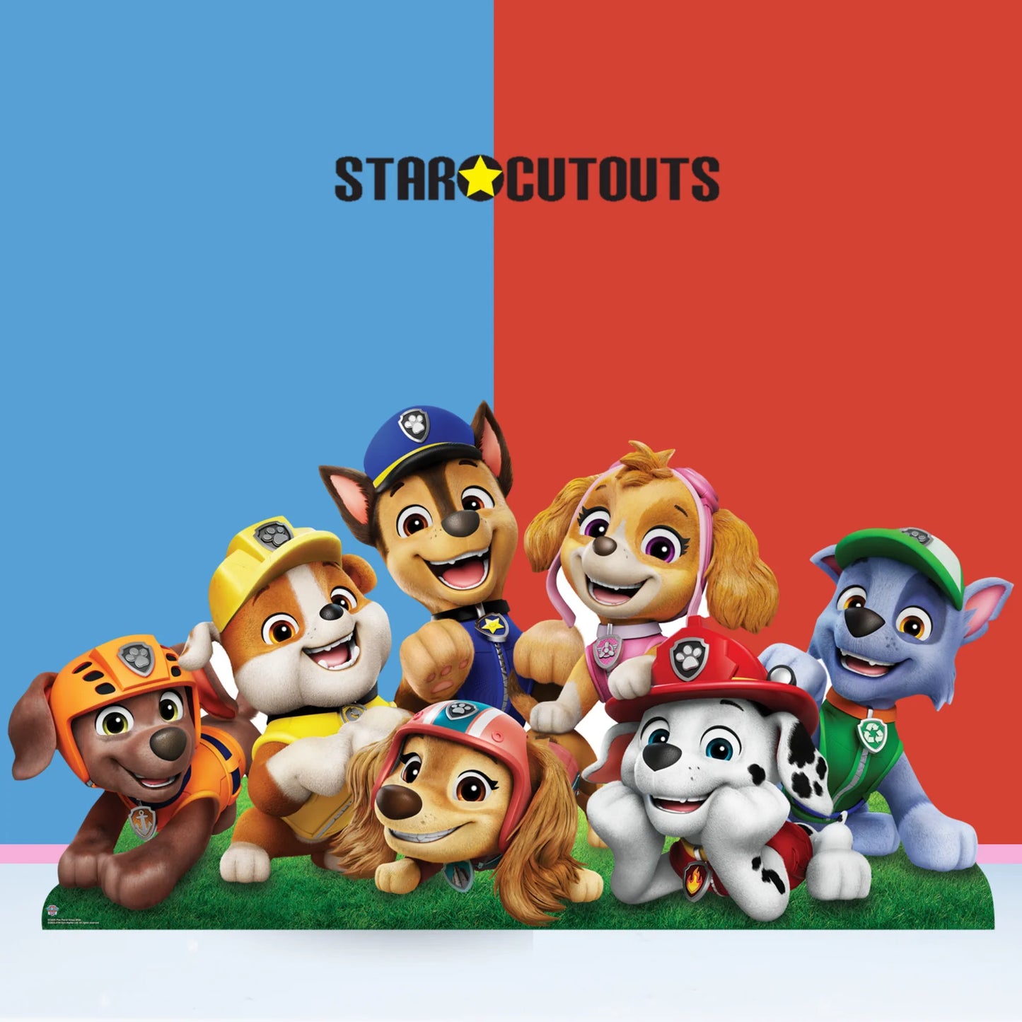 Paw Patrol Group Shot Wide Cardboard Cut Out Height 94cm