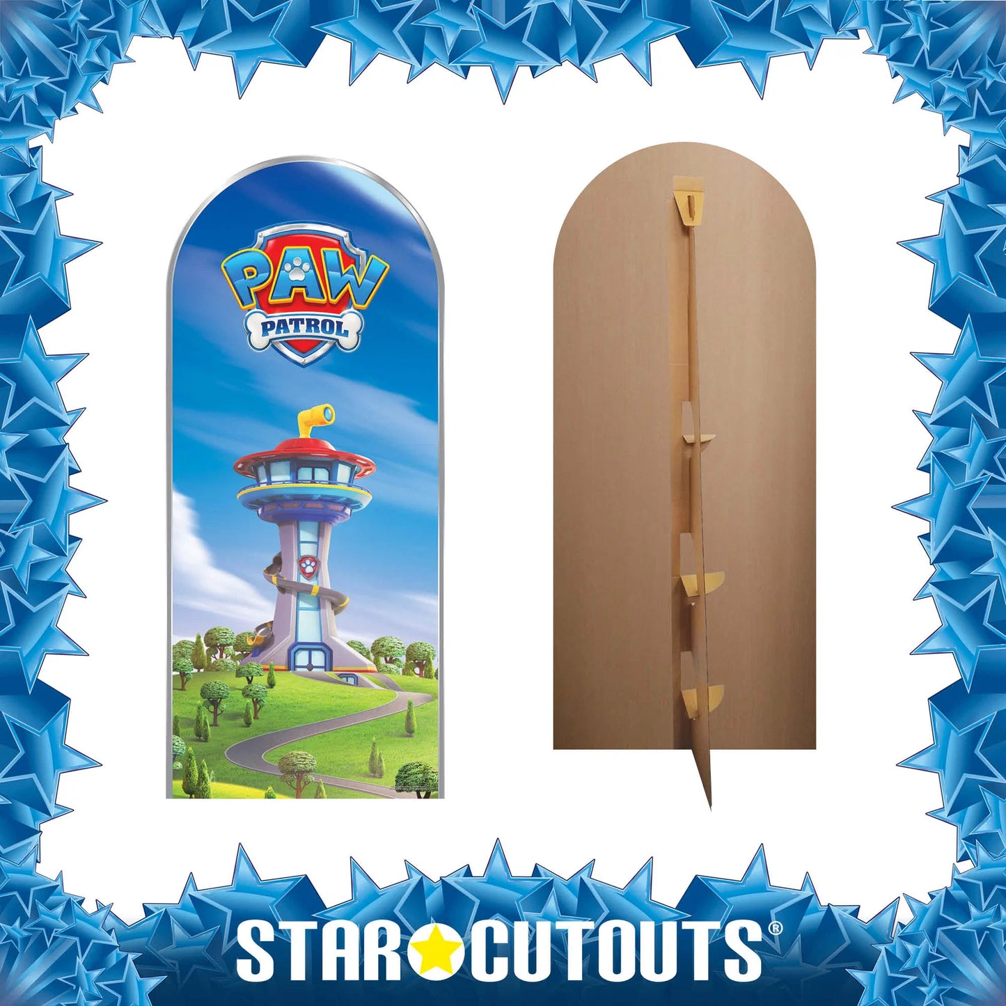 Paw Patrol Logo Tower Backdrop Single Cardboard Cutout Height 185cm