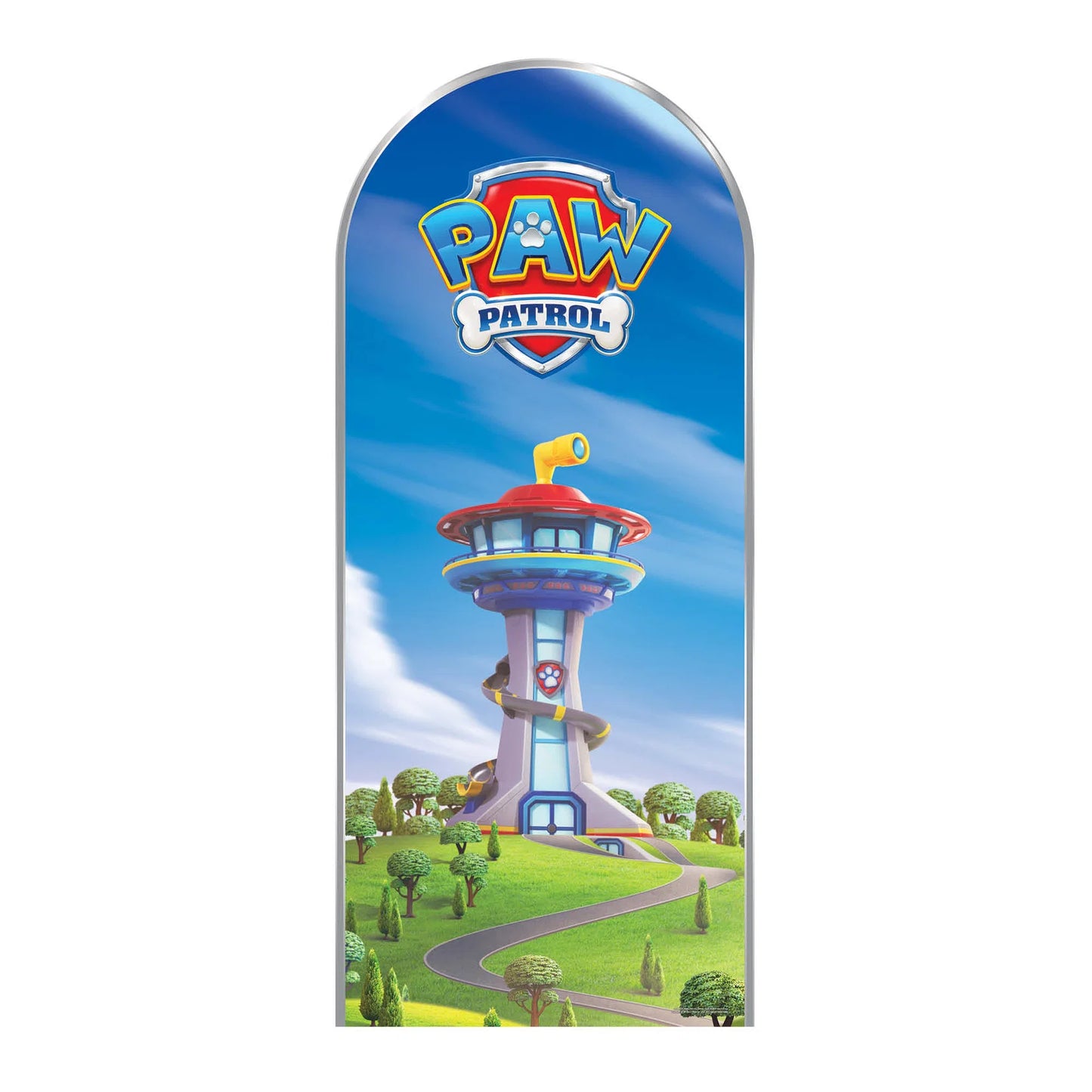 Paw Patrol Logo Tower Backdrop Single Cardboard Cutout Height 185cm