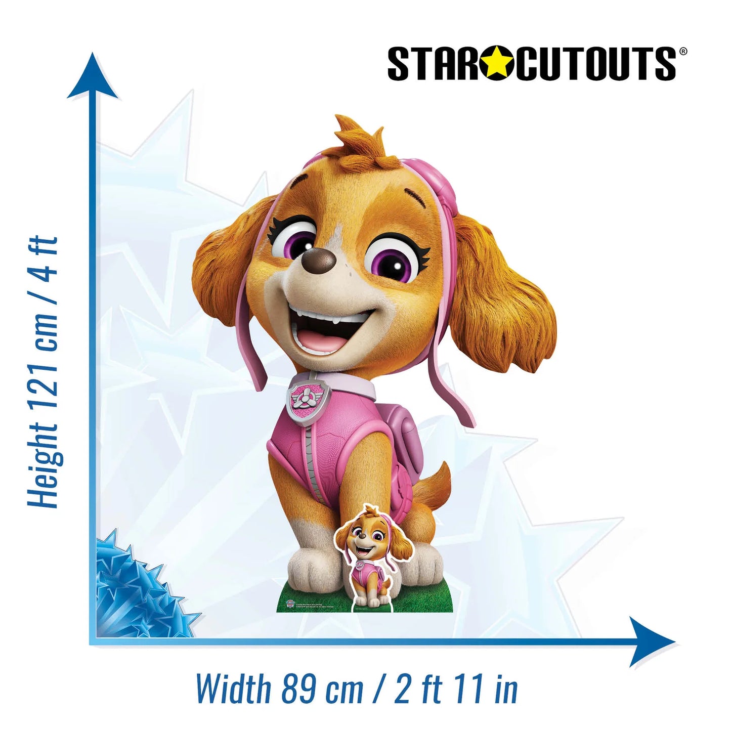 Paw Patrol Skye Air Rescue Puppy Cardboard Cut Out Height 121cm