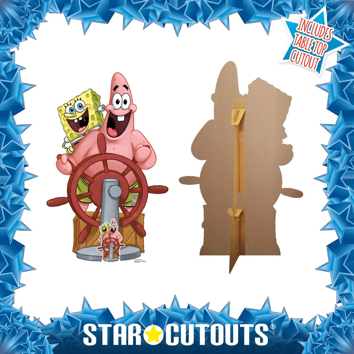 SpongeBob and Patrick Cardboard Cut Out Height 133cm