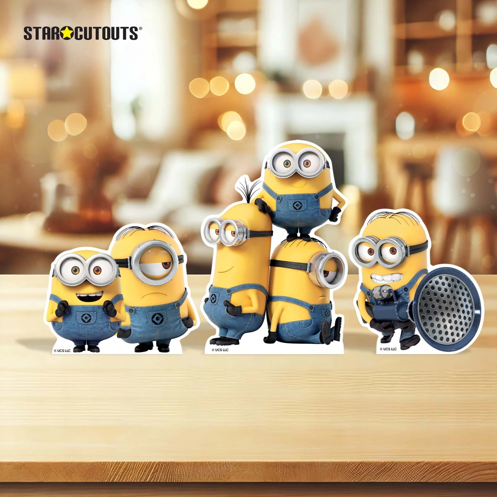 Minions Three Small Cardboard Cutouts 27cm - Anilas UK