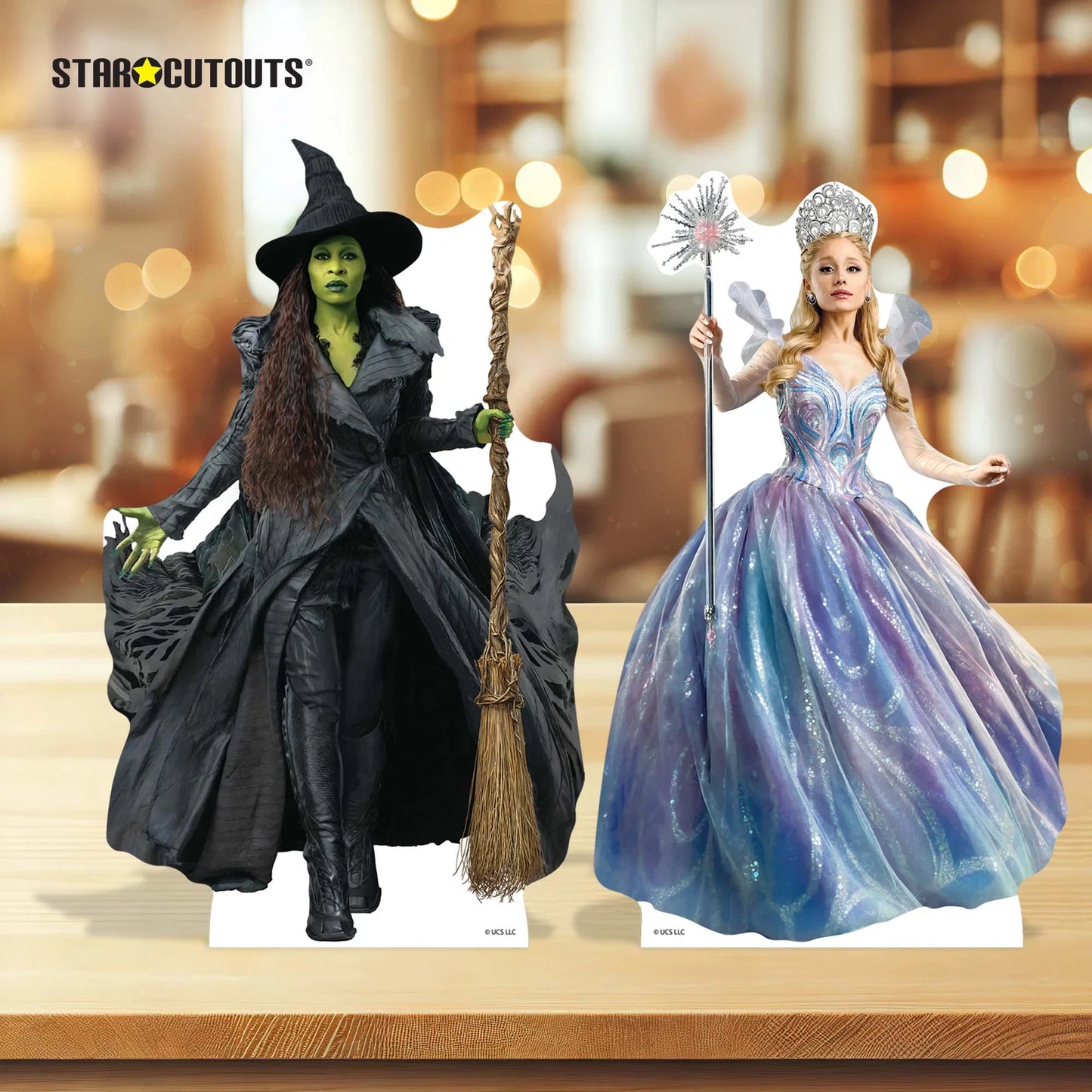 Wicked For Good Glinda Elphaba Shelf Top Pack Cardboard Cut Out Height 32cm