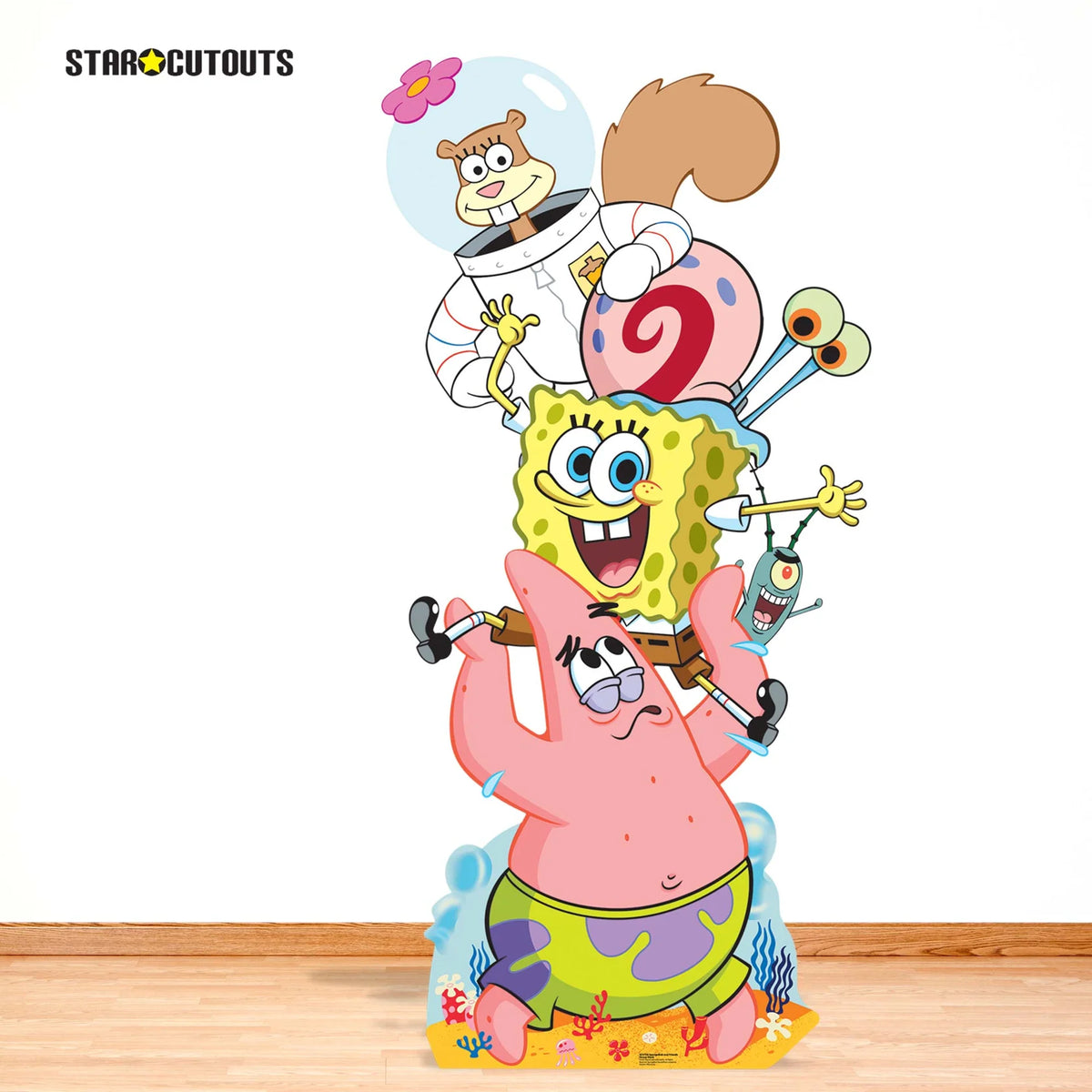 SpongeBob and Friends Group Stack Cardboard Cutout Height 185cm