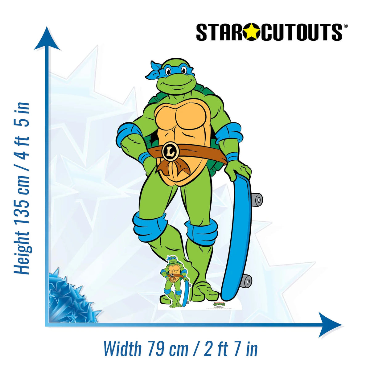 Teenage Mutant Ninja Turtles - Leonardo Cardboard Cutout Height 135cm