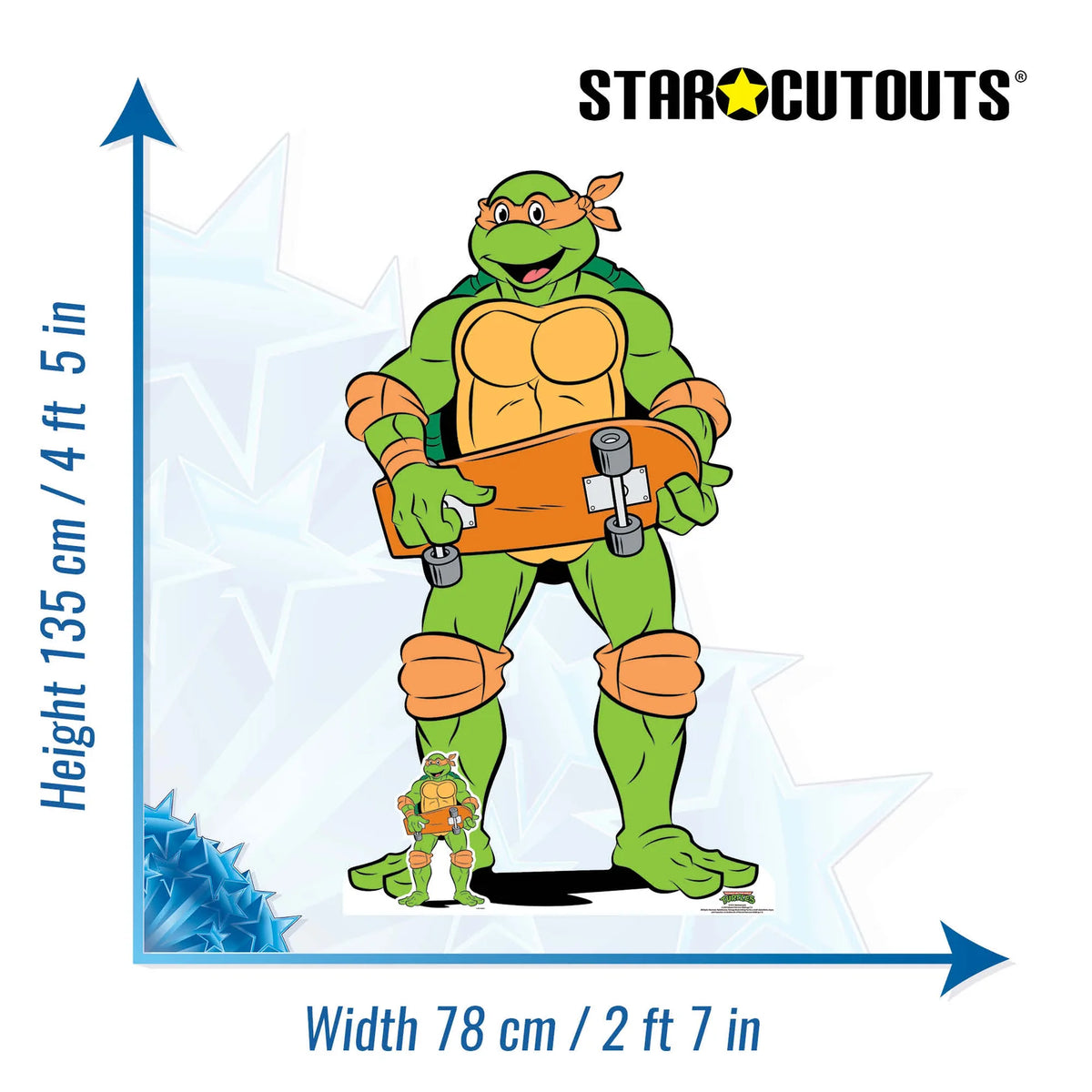 Teenage Mutant Ninja Turtles - Michelangelo Cardboard Cutout Height 135cm