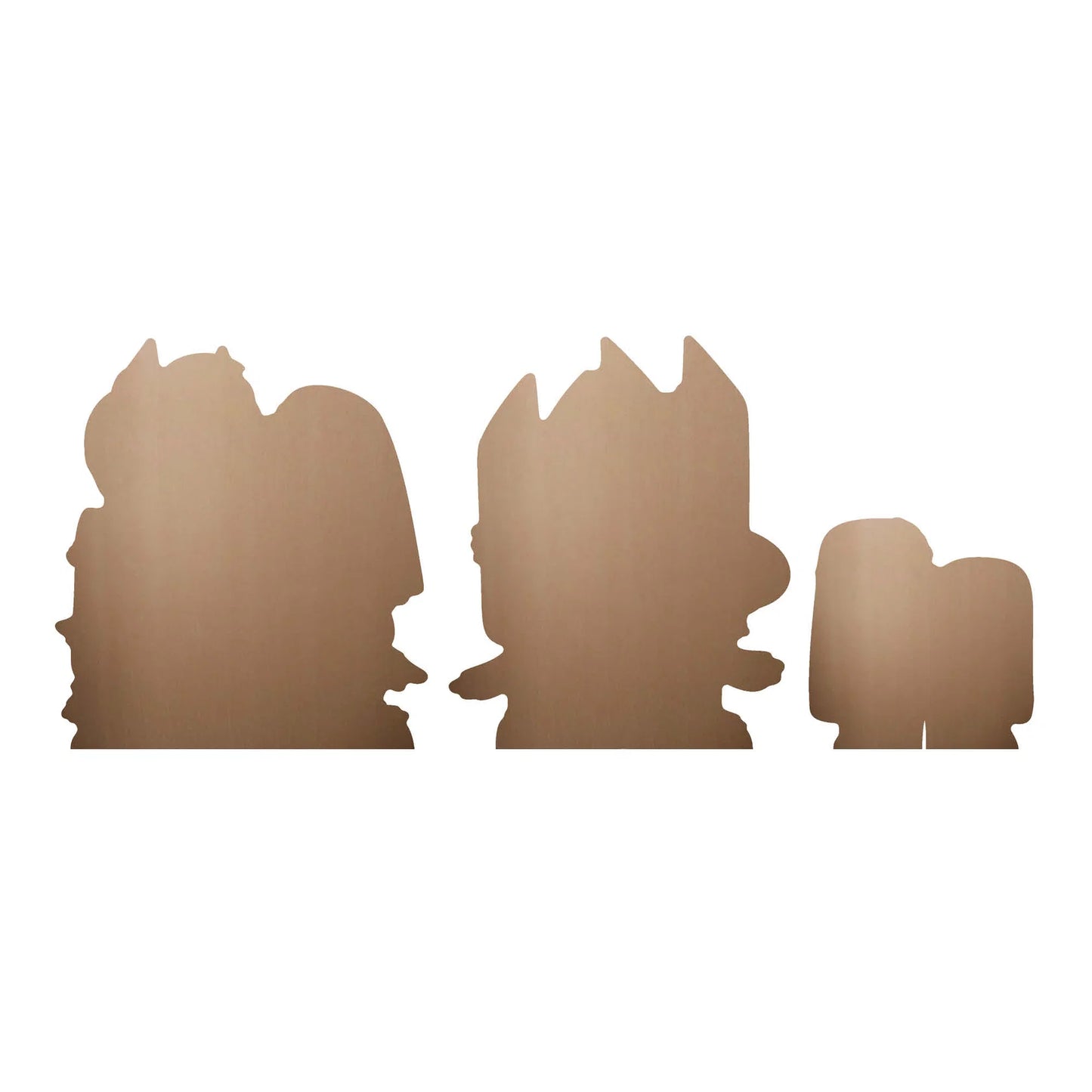 Bluey & Bingo, Grannies, Heeler Family & Bluey Family Wedding Shelf Top Pack Cardboard Cutouts Height 21cm