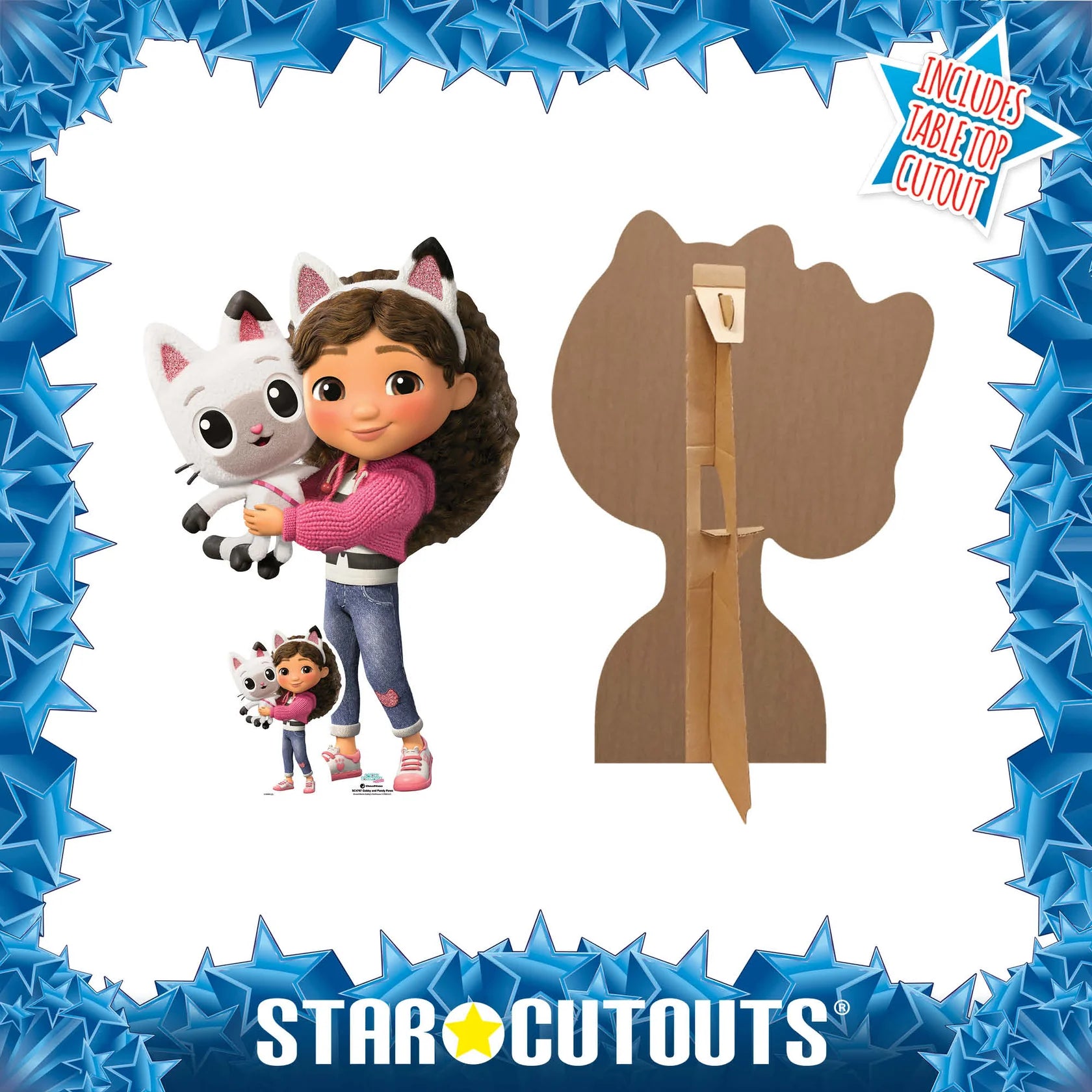 Gabby and Pandy Paws Star Mini Cutout 95cm - Anilas UK