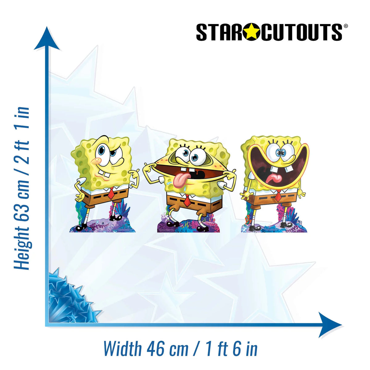 Sponge Bob Multi Pack Bundle Cardboard Cutouts Height 63cm