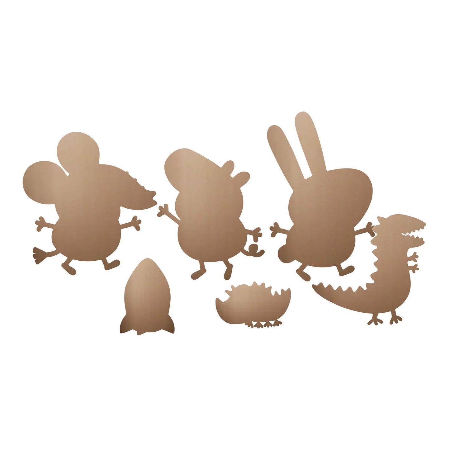 George Pig, Edward Elephant & Richard Rabbit Wall Decoration Pack Cardboard Cutouts Height 34cm