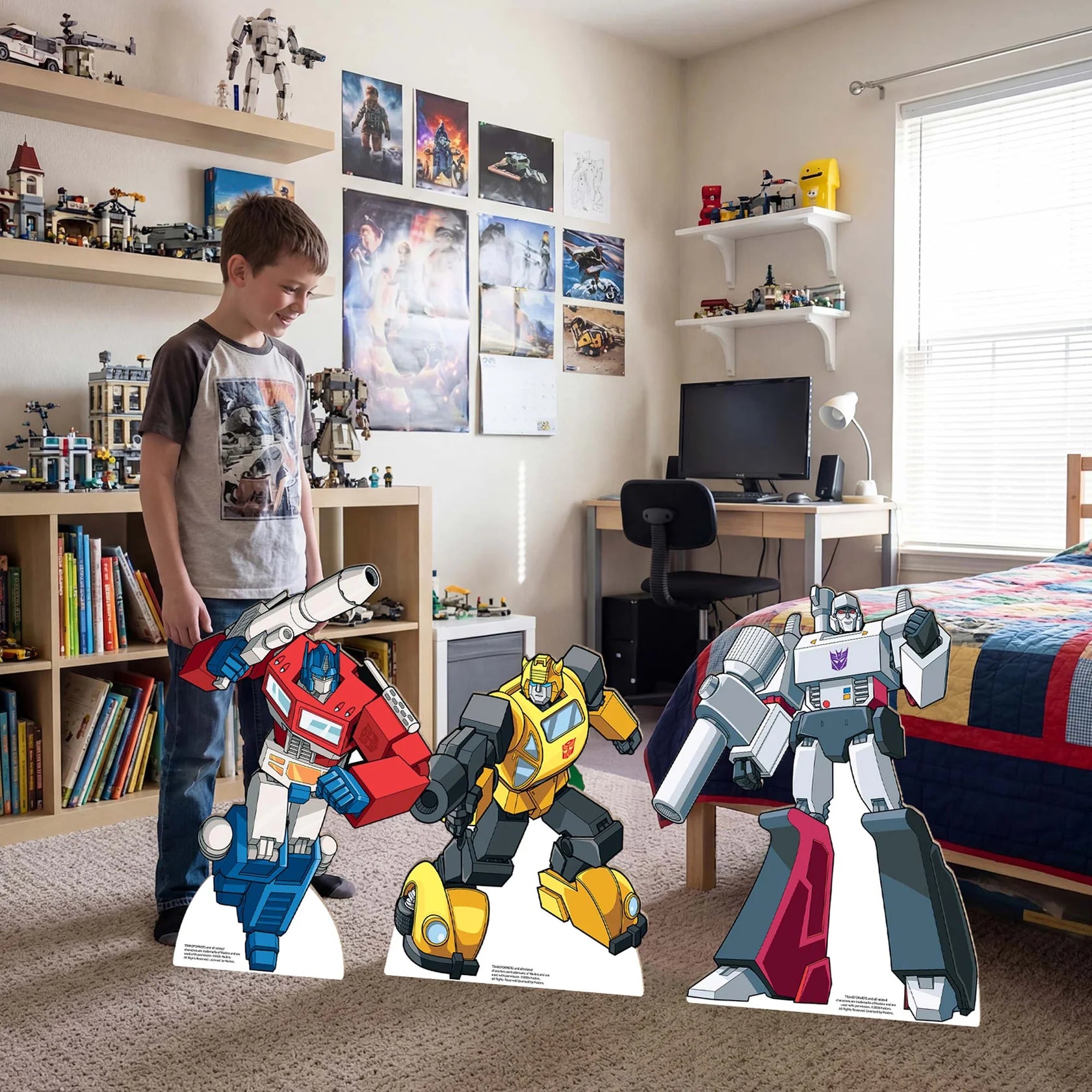 Transformers Retro Bundle Pack Party Eight Cardboard Cutouts 66cm - Anilas UK