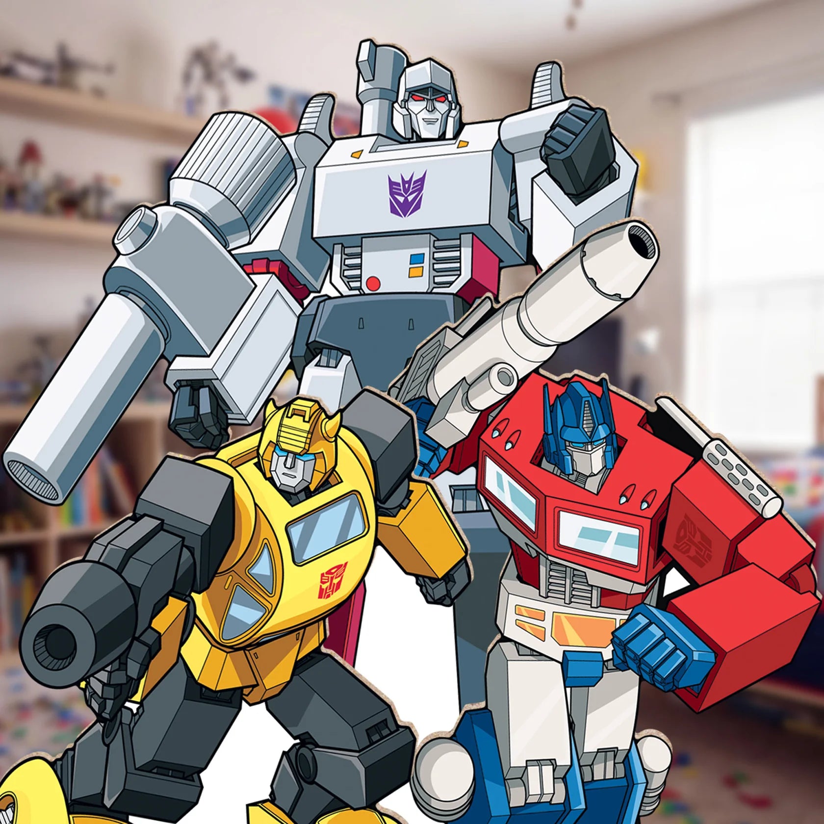 Transformers Retro Bundle Pack Party Eight Cardboard Cutouts 66cm - Anilas UK