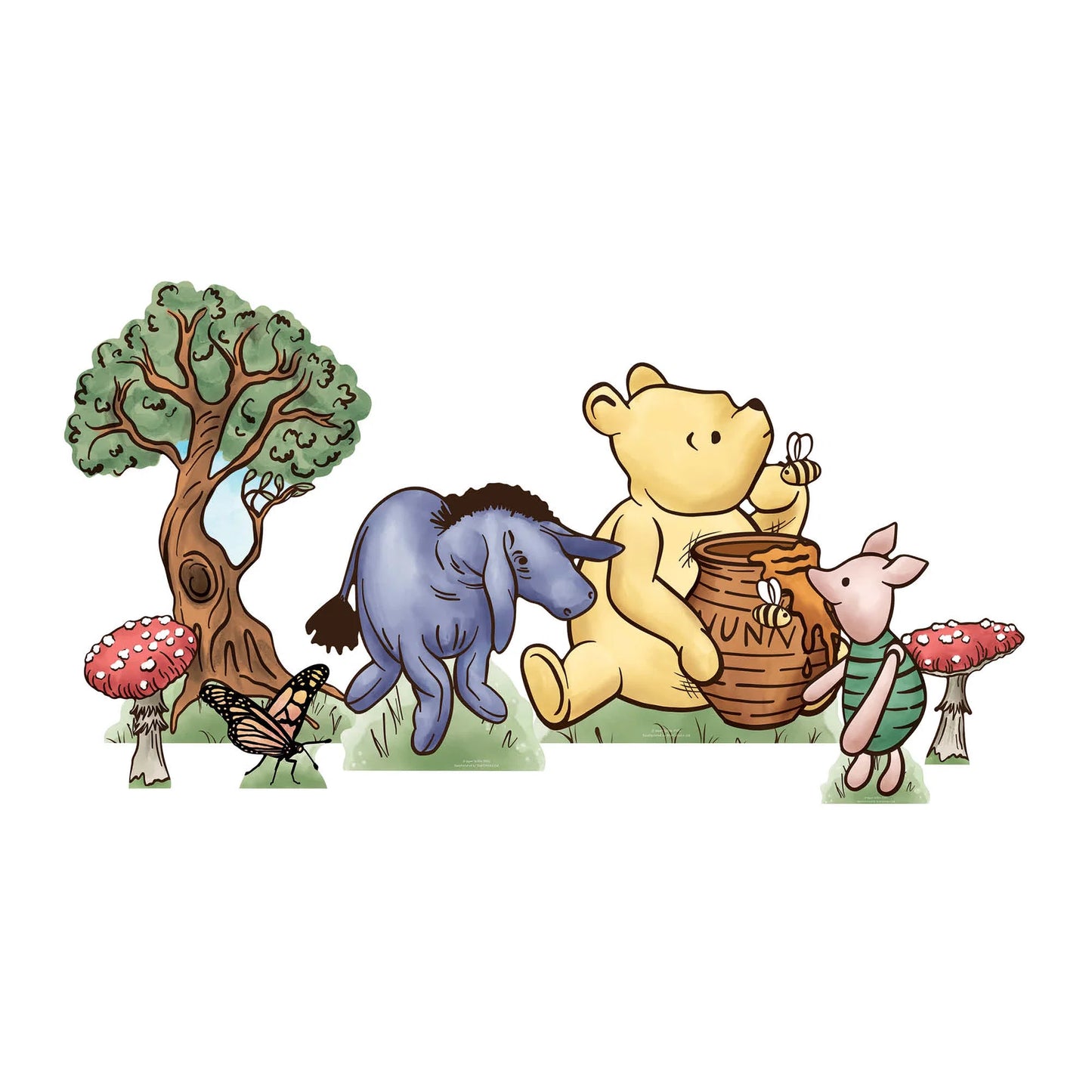 Winnie Bear Bundle Honey Pot Cardboard Cutout Height 52cm