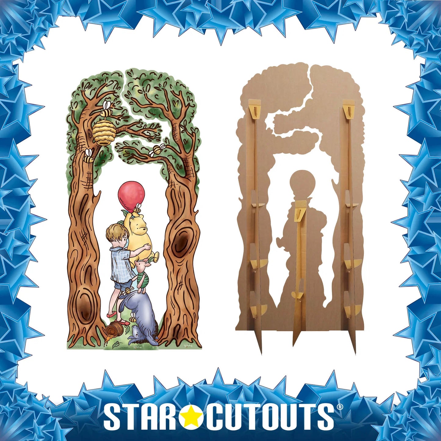 Winnie & Tree Arch Decorations Triple Pack Cardboard Cutout Height 195cm