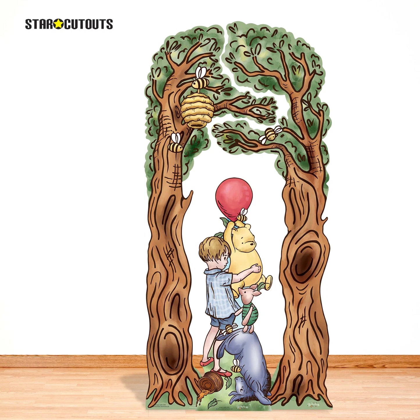 Winnie & Tree Arch Decorations Triple Pack Cardboard Cutout Height 195cm