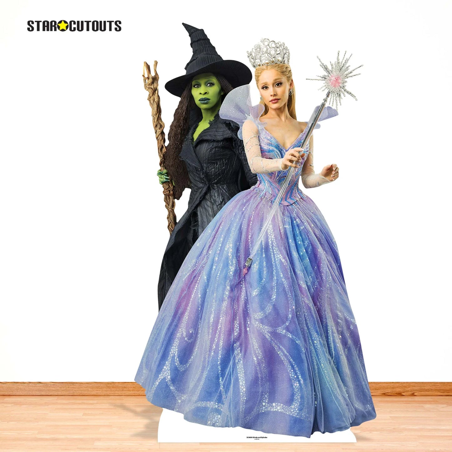 Wicked For Good Glinda & Elphaba Double Cardboard Cut Out 159cm - Anilas UK
