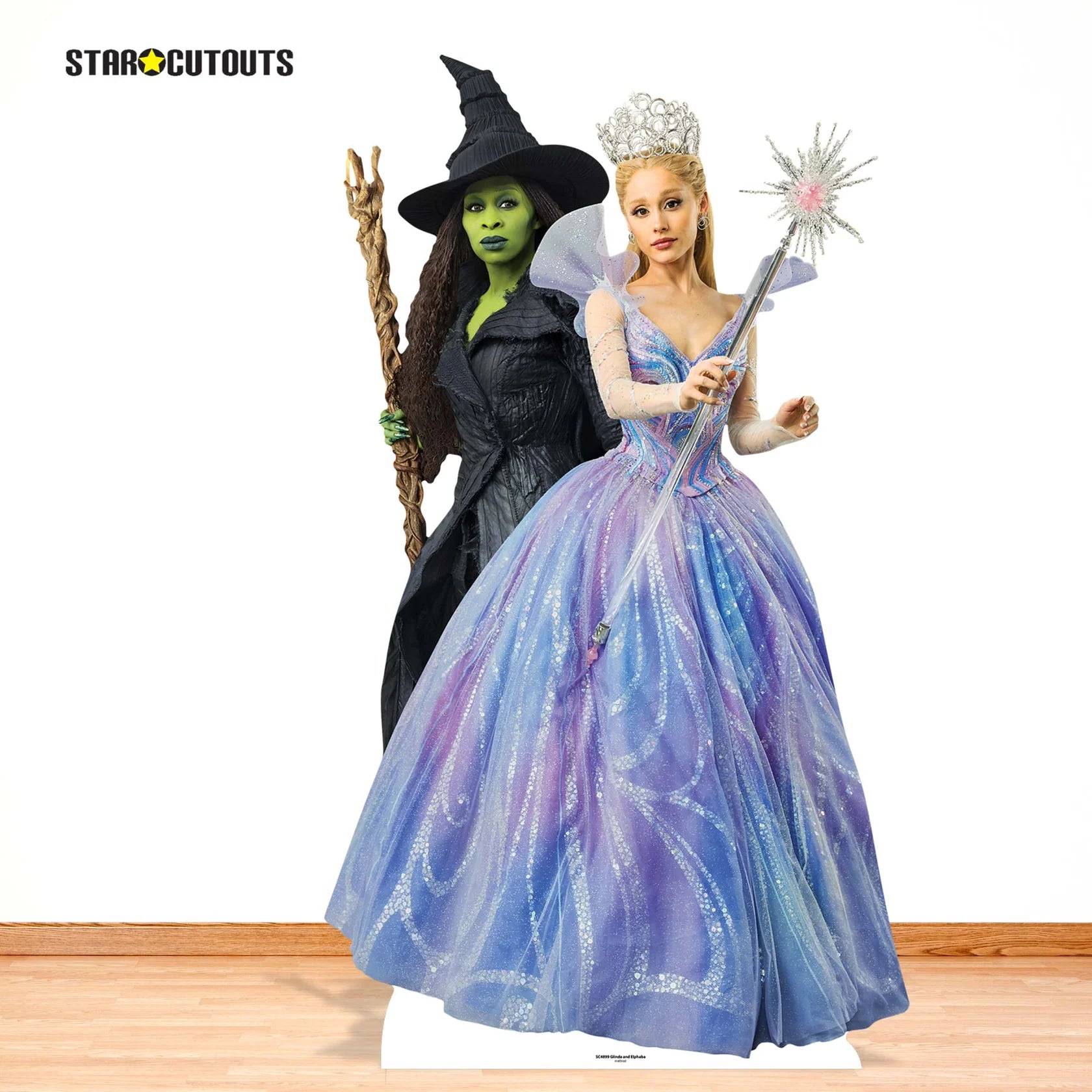 Wicked For Good Glinda & Elphaba Double Cardboard Cut Out 159cm - Anilas UK