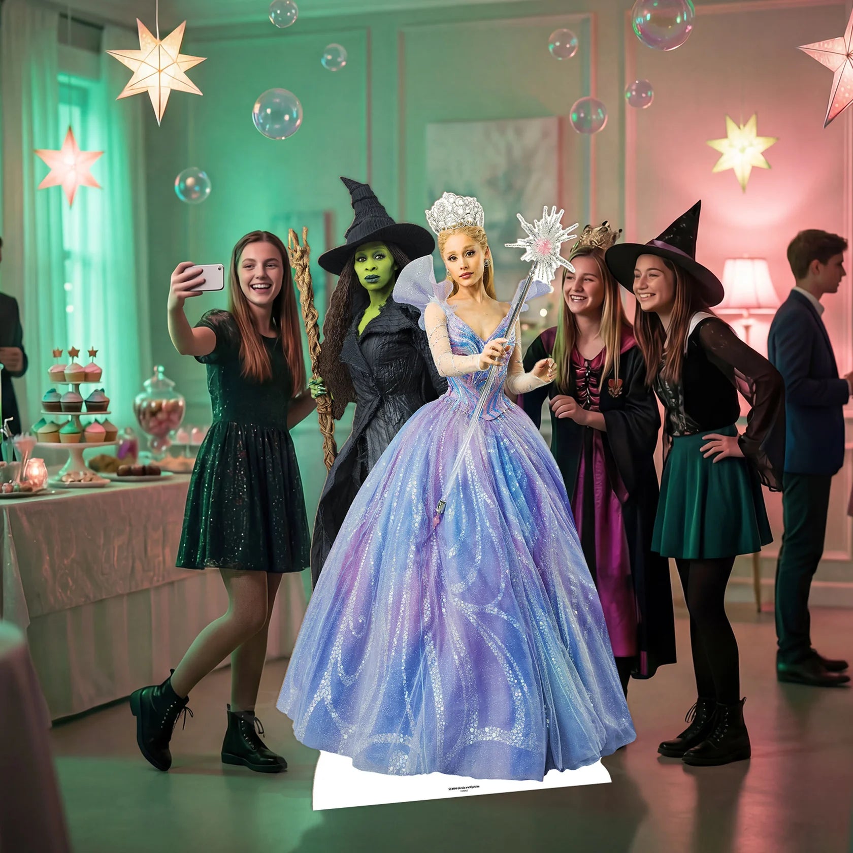 Wicked For Good Glinda & Elphaba Double Cardboard Cut Out 159cm - Anilas UK