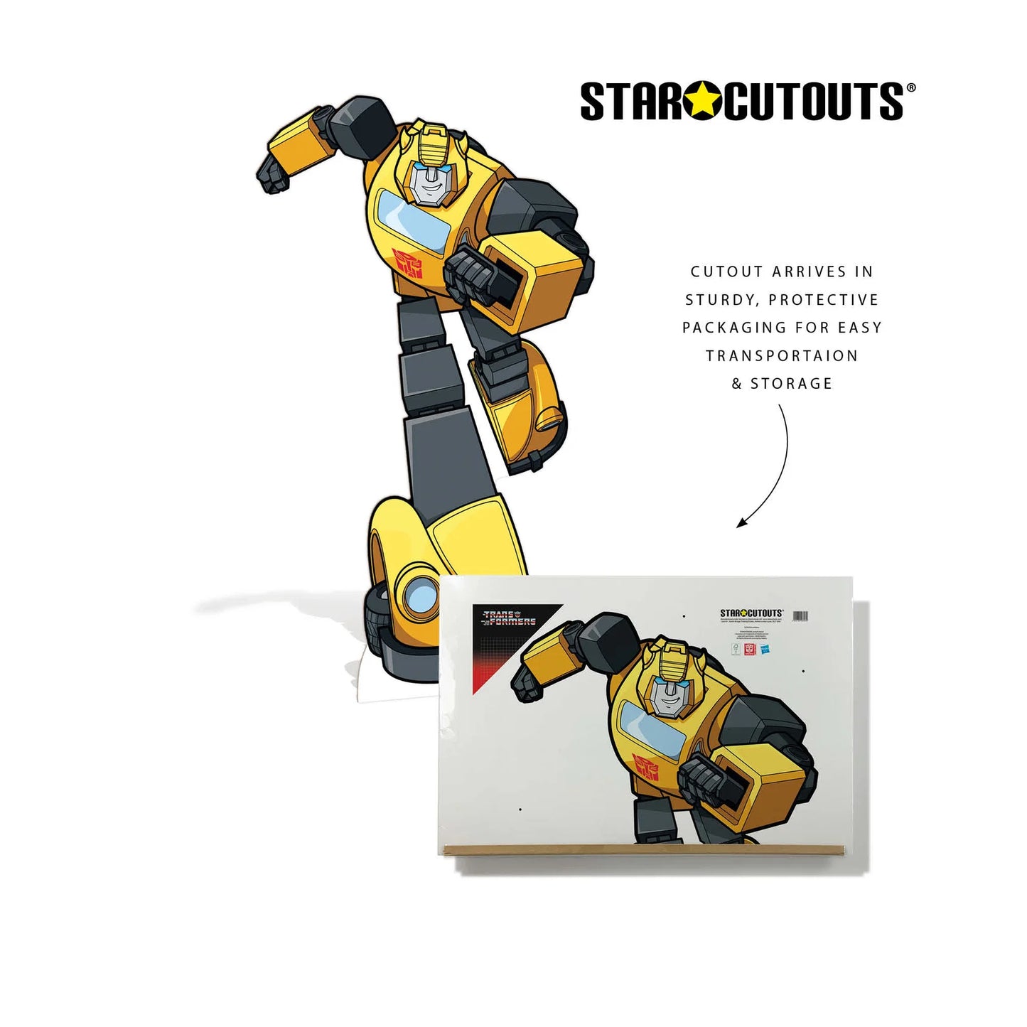 Bumblebee Transformers Animation Cardboard Cutout Height 134cm