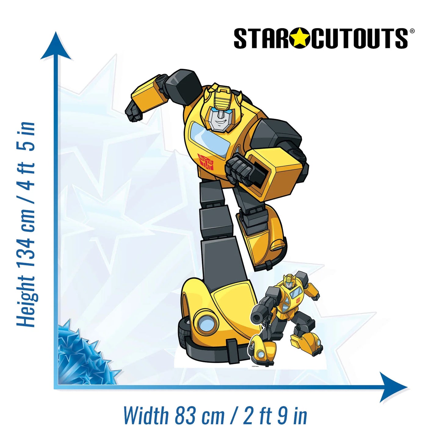 Bumblebee Transformers Animation Cardboard Cutout Height 134cm