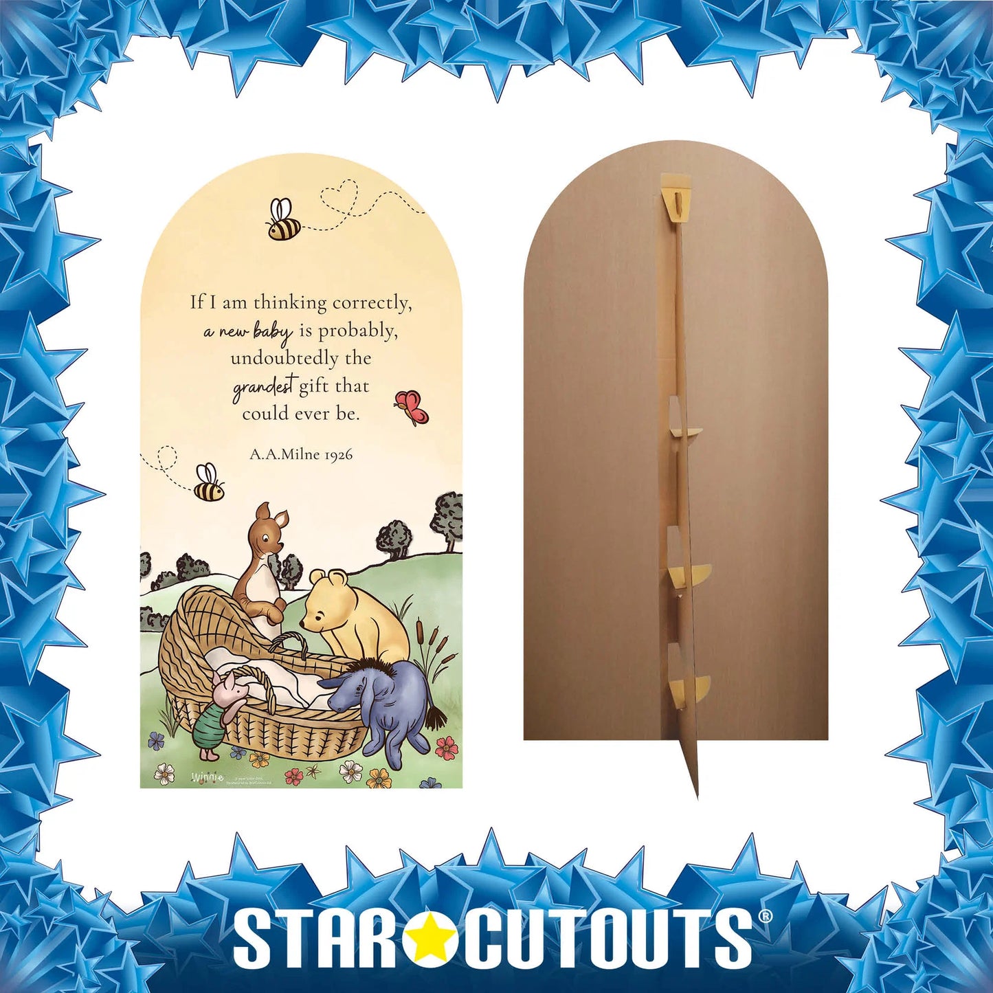 Pooh Bear And Baby Sailboard Cardboard Cutout Height 184cm
