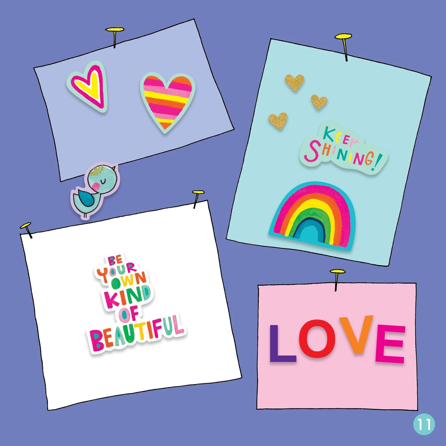GRL PWR Dress Up Sticker Scene & Colouring Book by Rachel Ellen Designs - Anilas UK