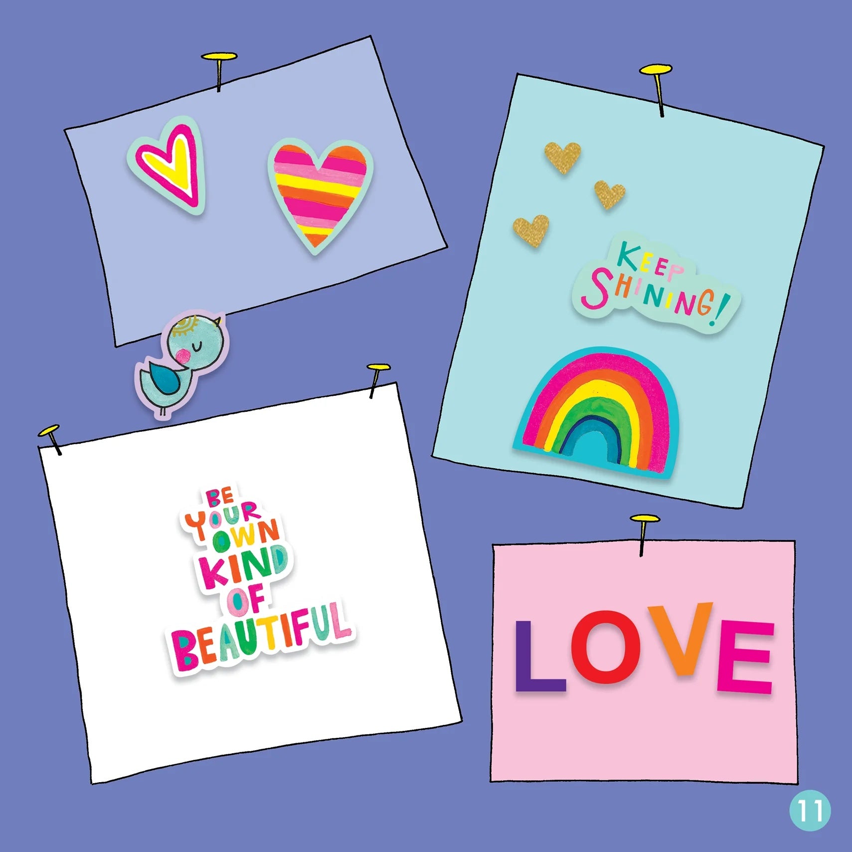 GRL PWR Dress Up Sticker Scene & Colouring Book by Rachel Ellen Designs - Anilas UK