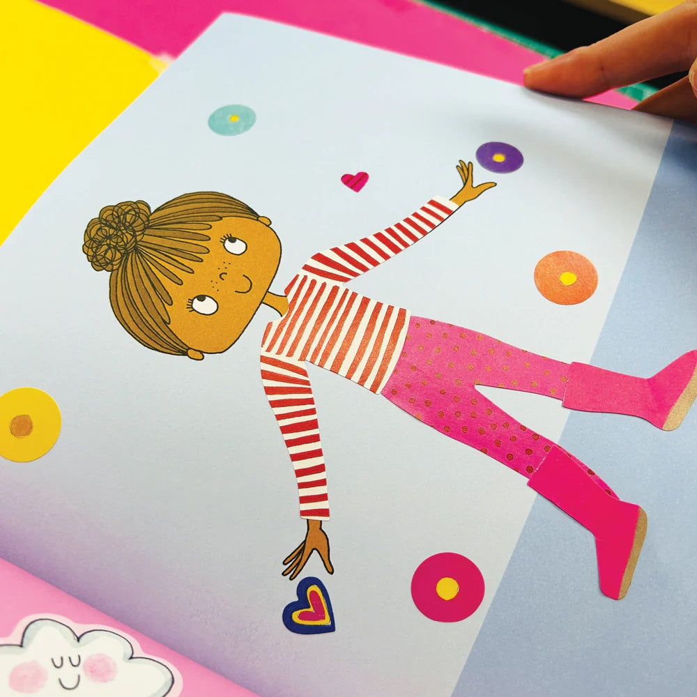 GRL PWR Dress Up Sticker Scene & Colouring Book by Rachel Ellen Designs - Anilas UK