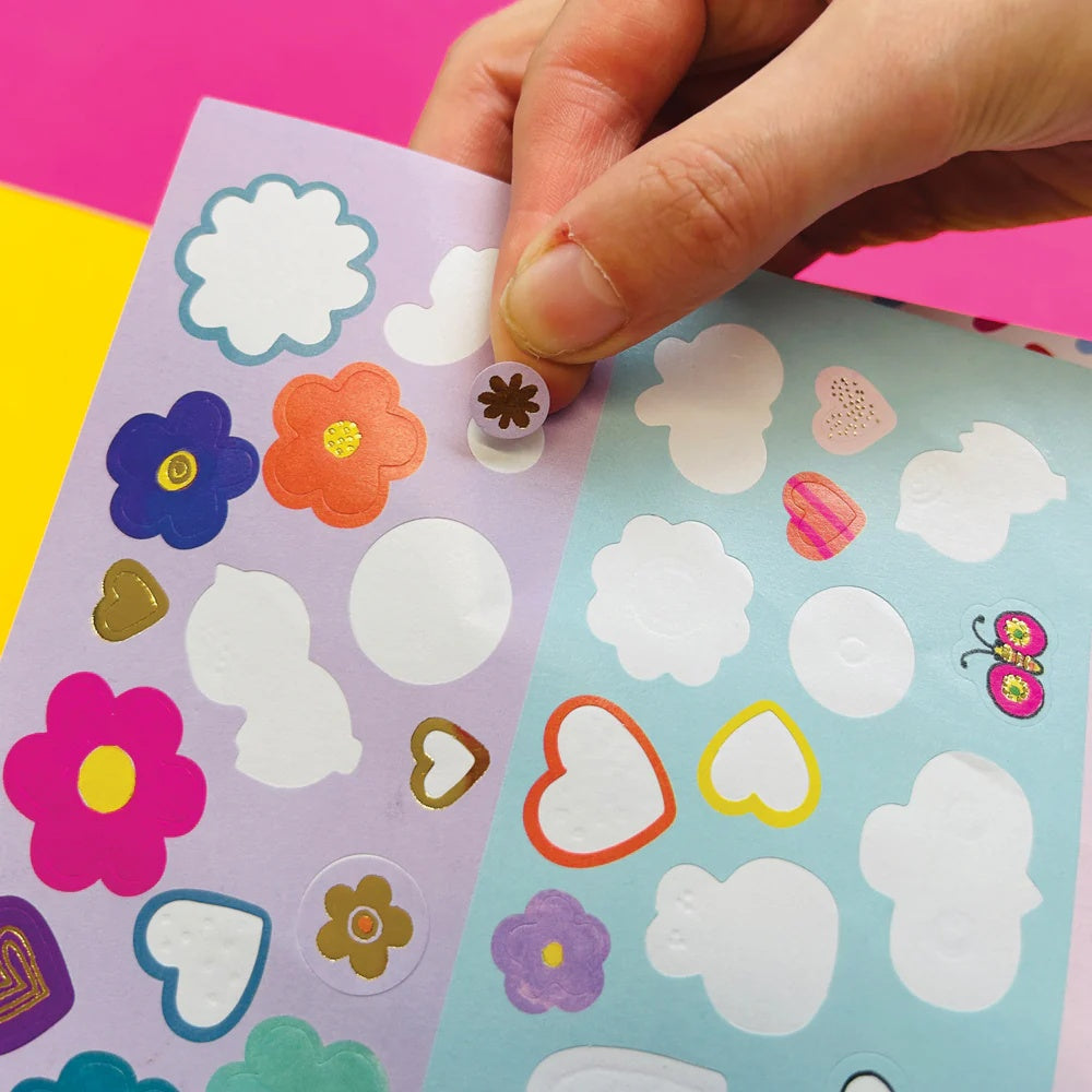 GRL PWR Dress Up Sticker Scene & Colouring Book by Rachel Ellen Designs - Anilas UK