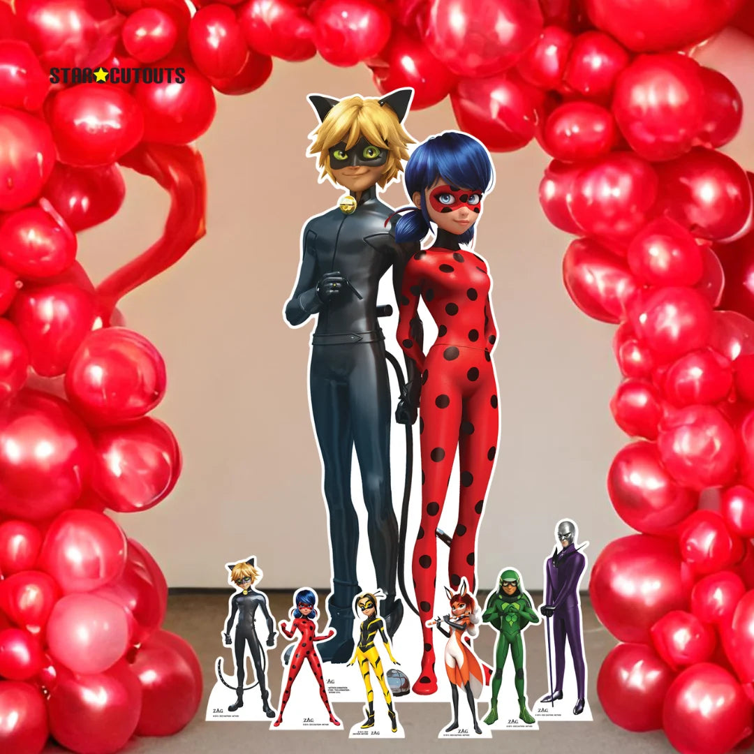 Miraculous Party Pack Cardboard Cut Out Height 135cm