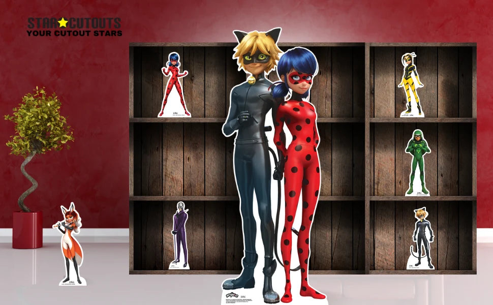 Miraculous Party Pack Cardboard Cut Out Height 135cm