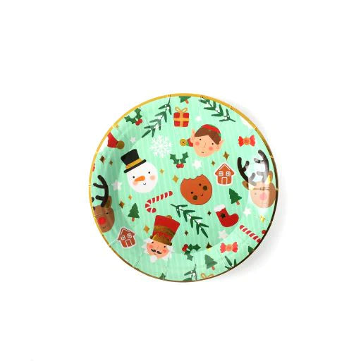 Christmas Design Paper Plates - 18cm (Pack of 10) - Anilas UK