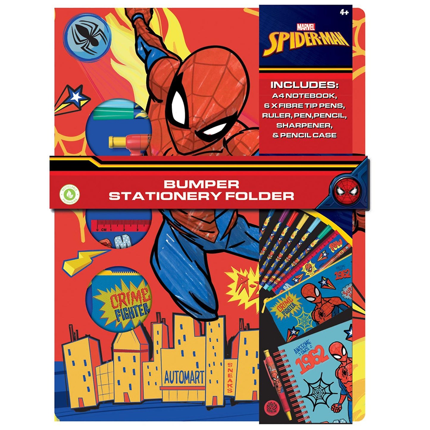 Marvel Spiderman Bumper Stationery Folder - Anilas UK