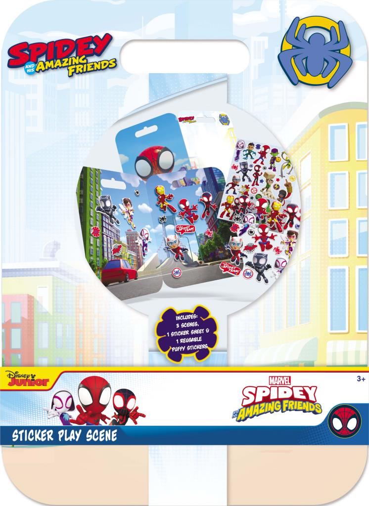 Spidey & Friends Sticker Play Scene - Anilas UK