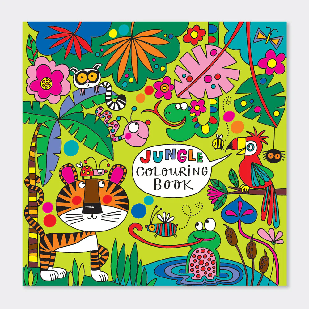 Jungle Colouring Book by Rachel Ellen Designs