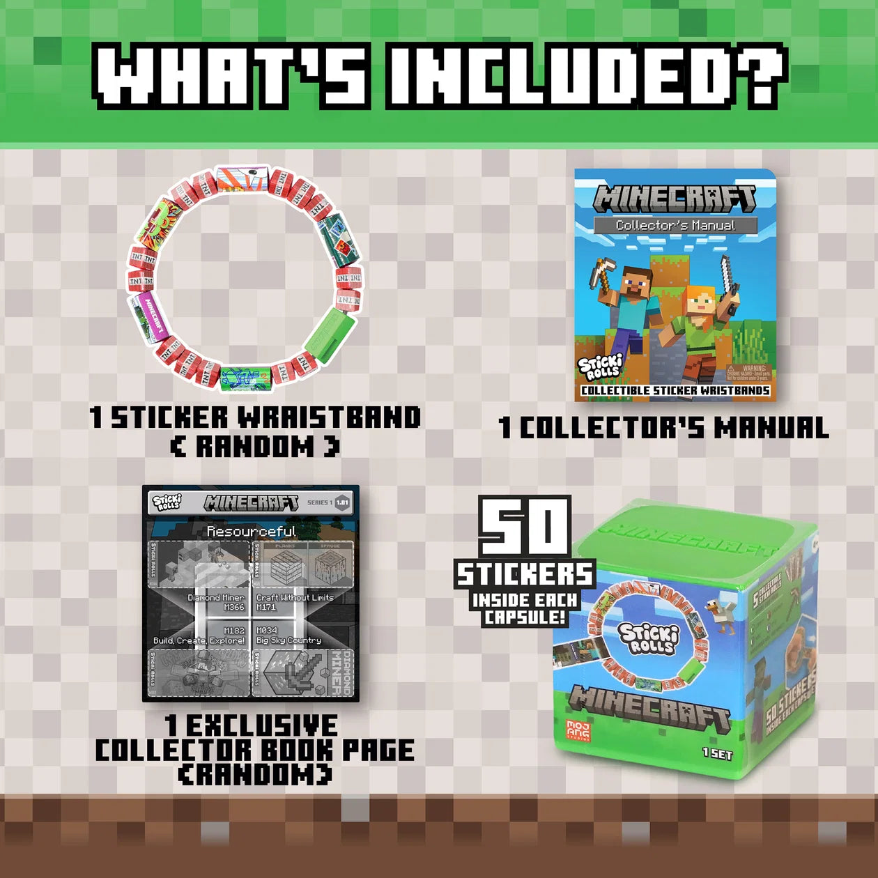 Sticki Rolls Minecraft Capsules