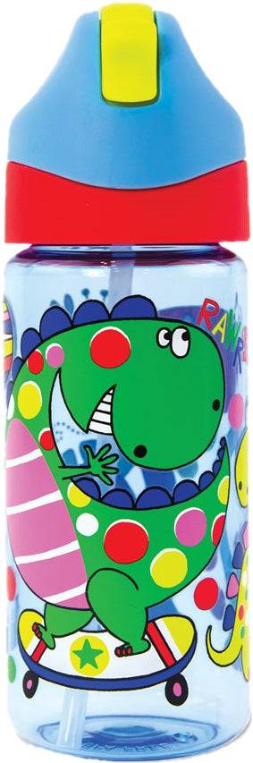 Rachel Ellen Designs Dinosaurs Themed Water Bottle with Straw - Anilas UK