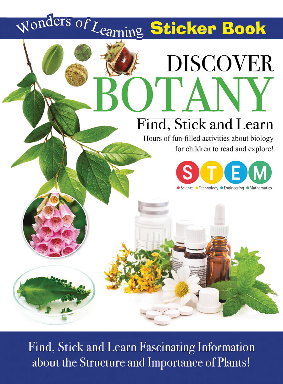 Discover Botany Sticker Book - Find, Stick and Learn - Anilas UK