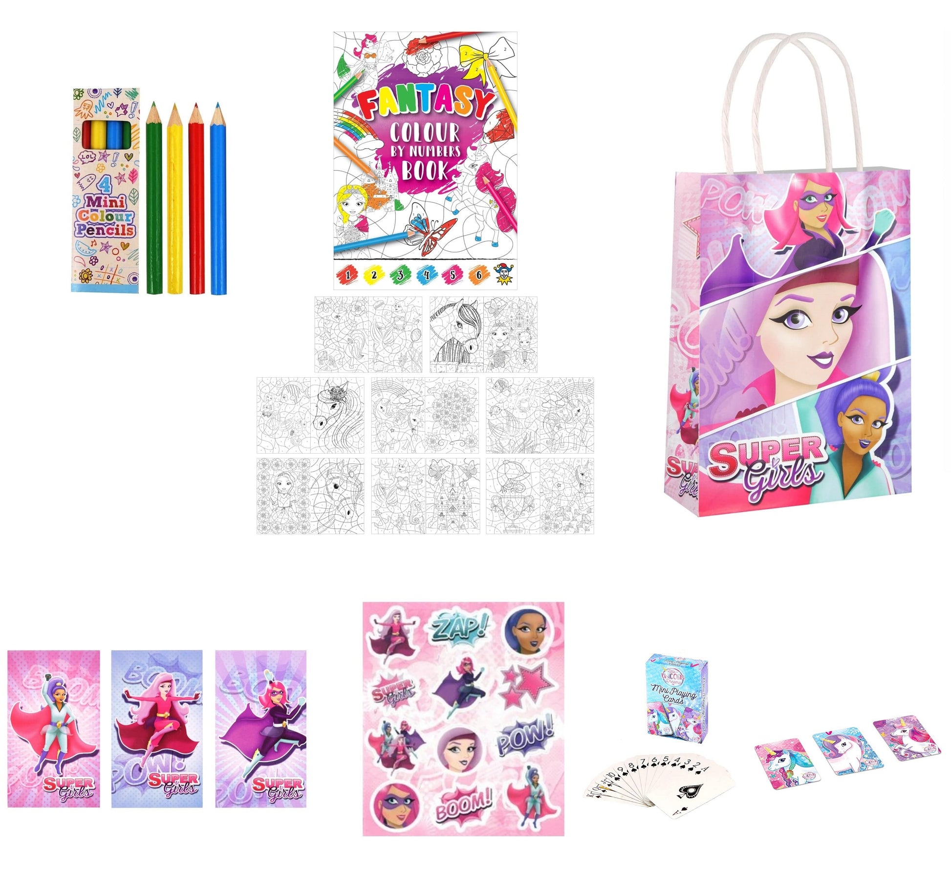 Single Super Girls Party Bag with Fillers - Anilas UK