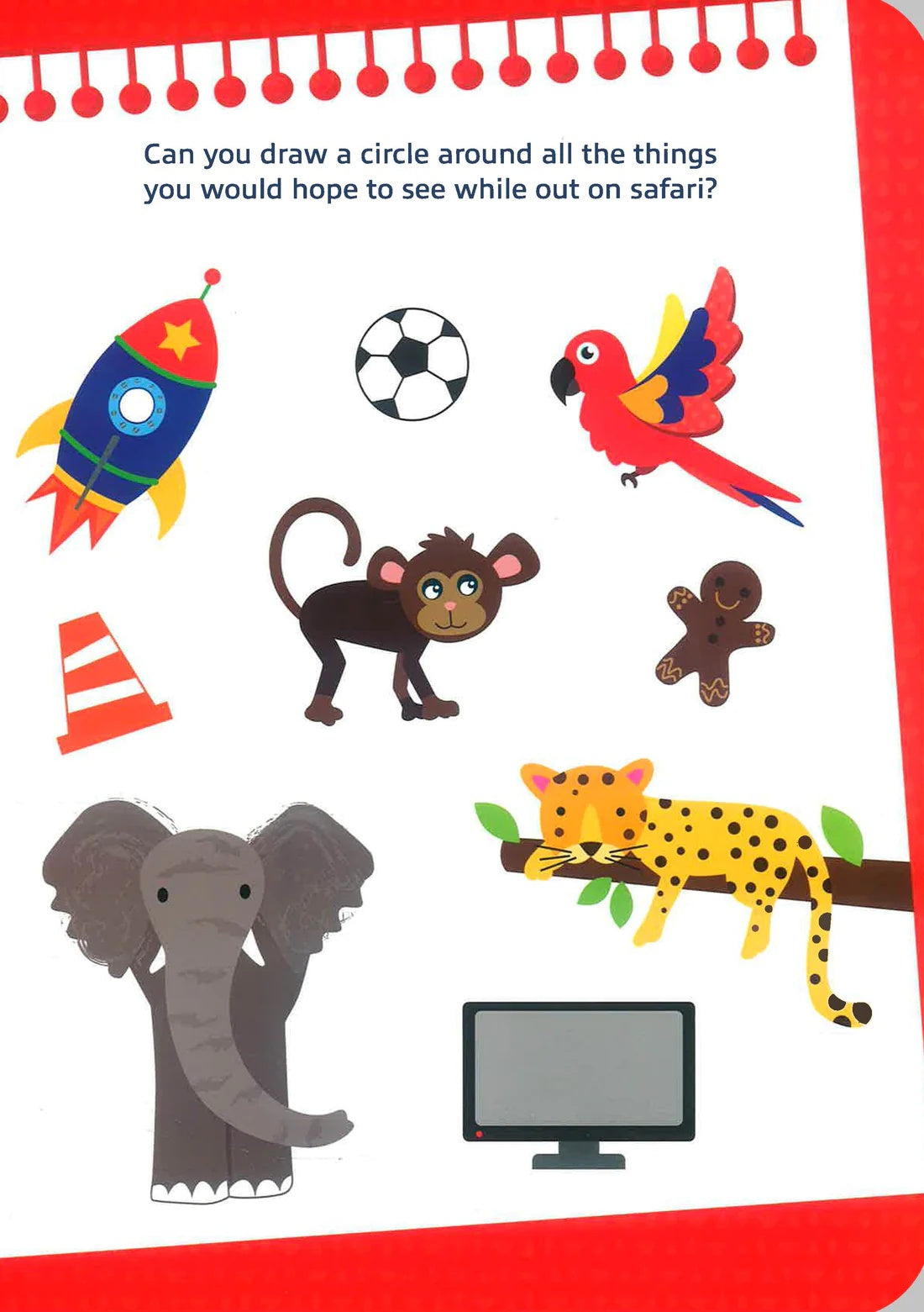 Safari Wipe Clean Book with Pen - Anilas UK