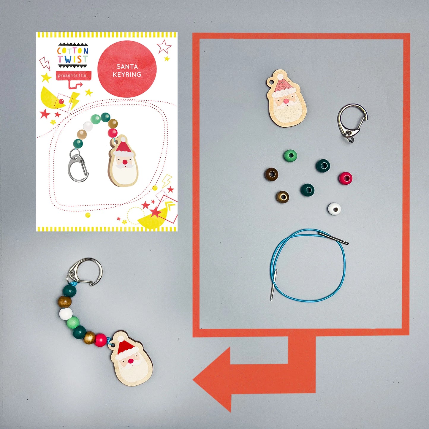 Make Your Own Santa Claus Keyring - Anilas UK