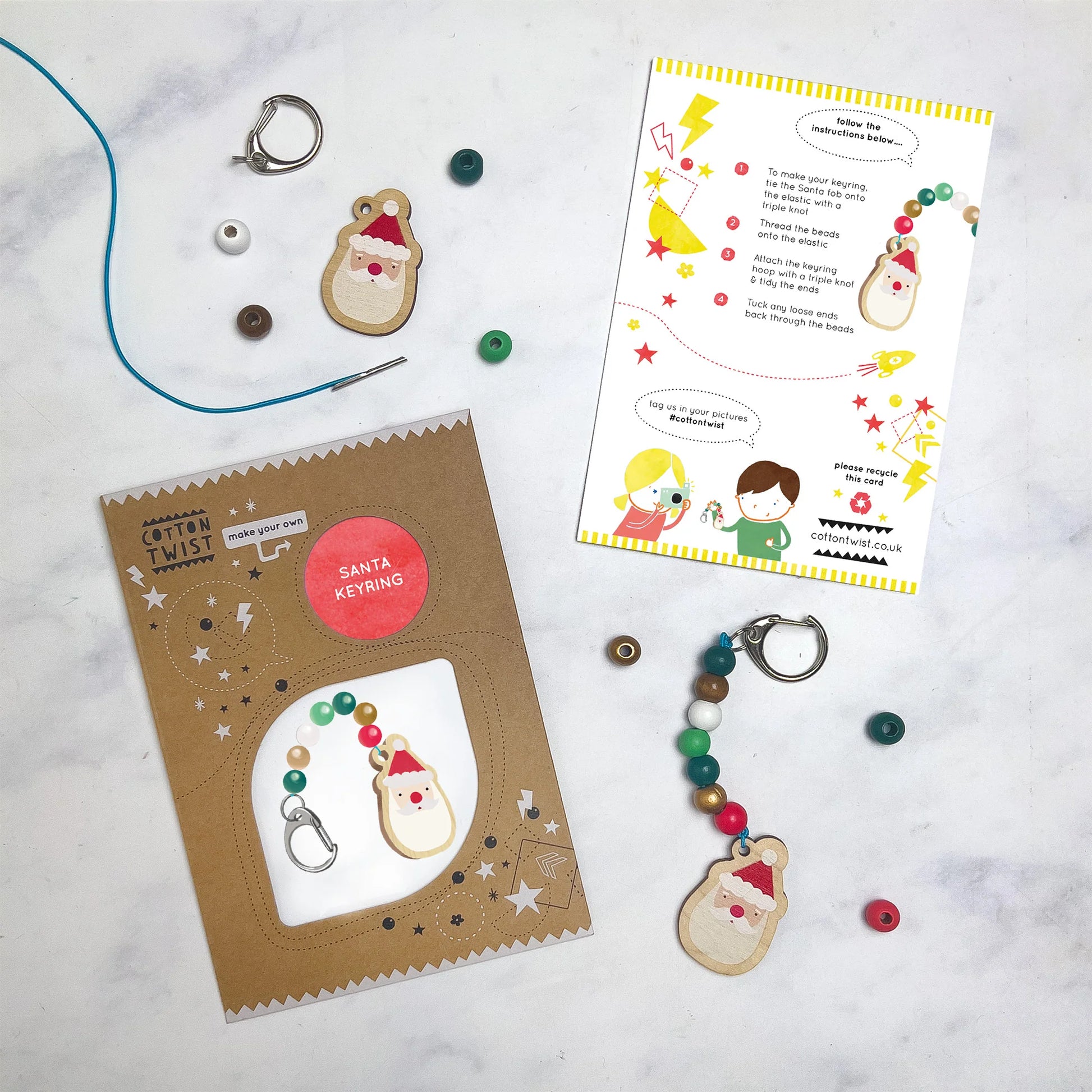 Make Your Own Santa Claus Keyring - Anilas UK